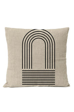 Black Geometric Pillow Cover