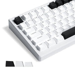 White Black Gaming Keycaps