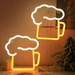 Beer Glass Party Neon