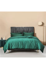 Dark Green Cotton Bedding Set