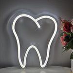 White Teeth Neon Sign