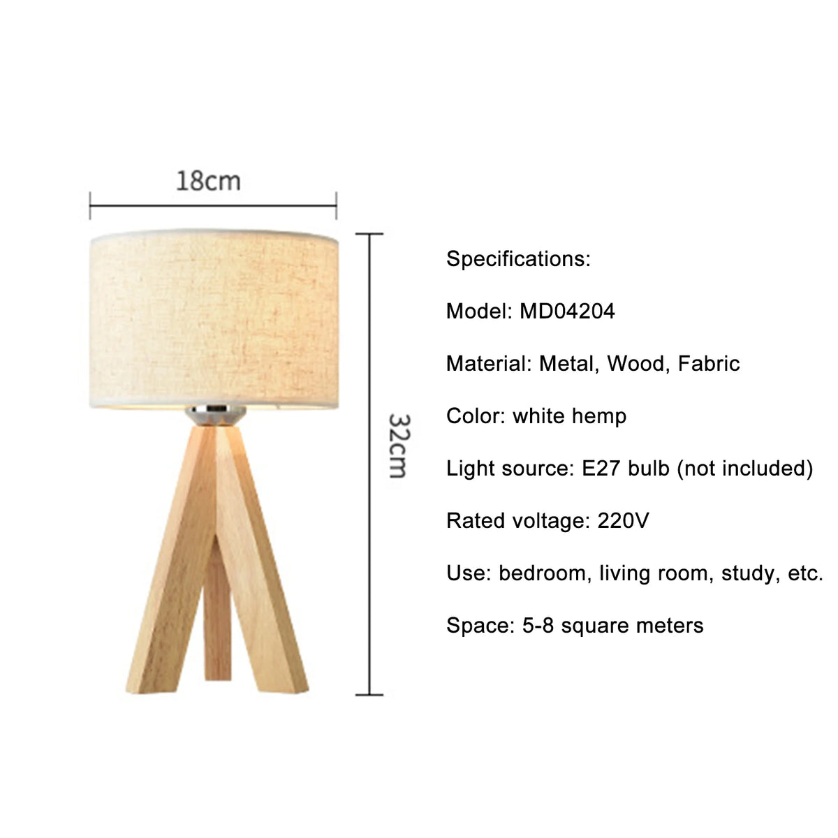 Fall Decor Nordic Minimalist Tripod Lamp