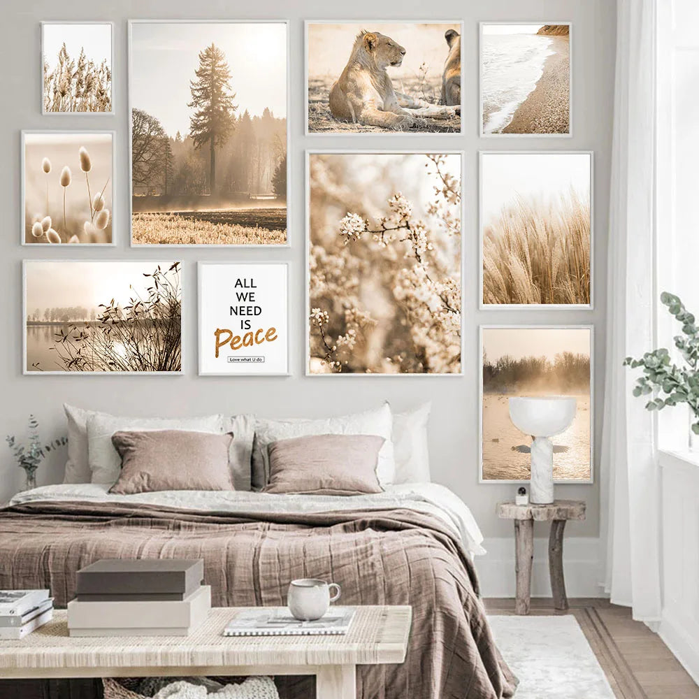 Lion Reed Canvas Poster