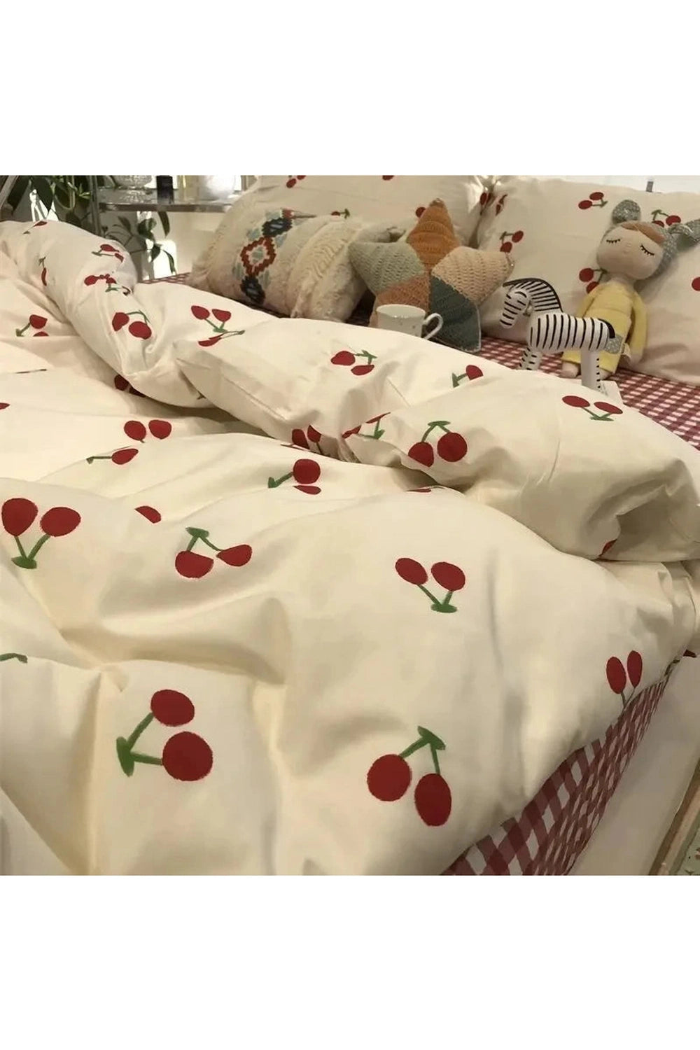 Floral Korean Romantic Bedding Set