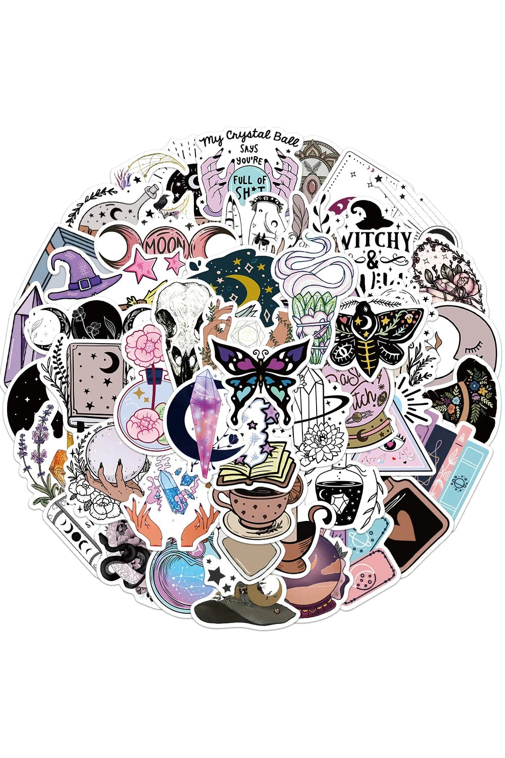 Gothic Witch Astrology Stickers