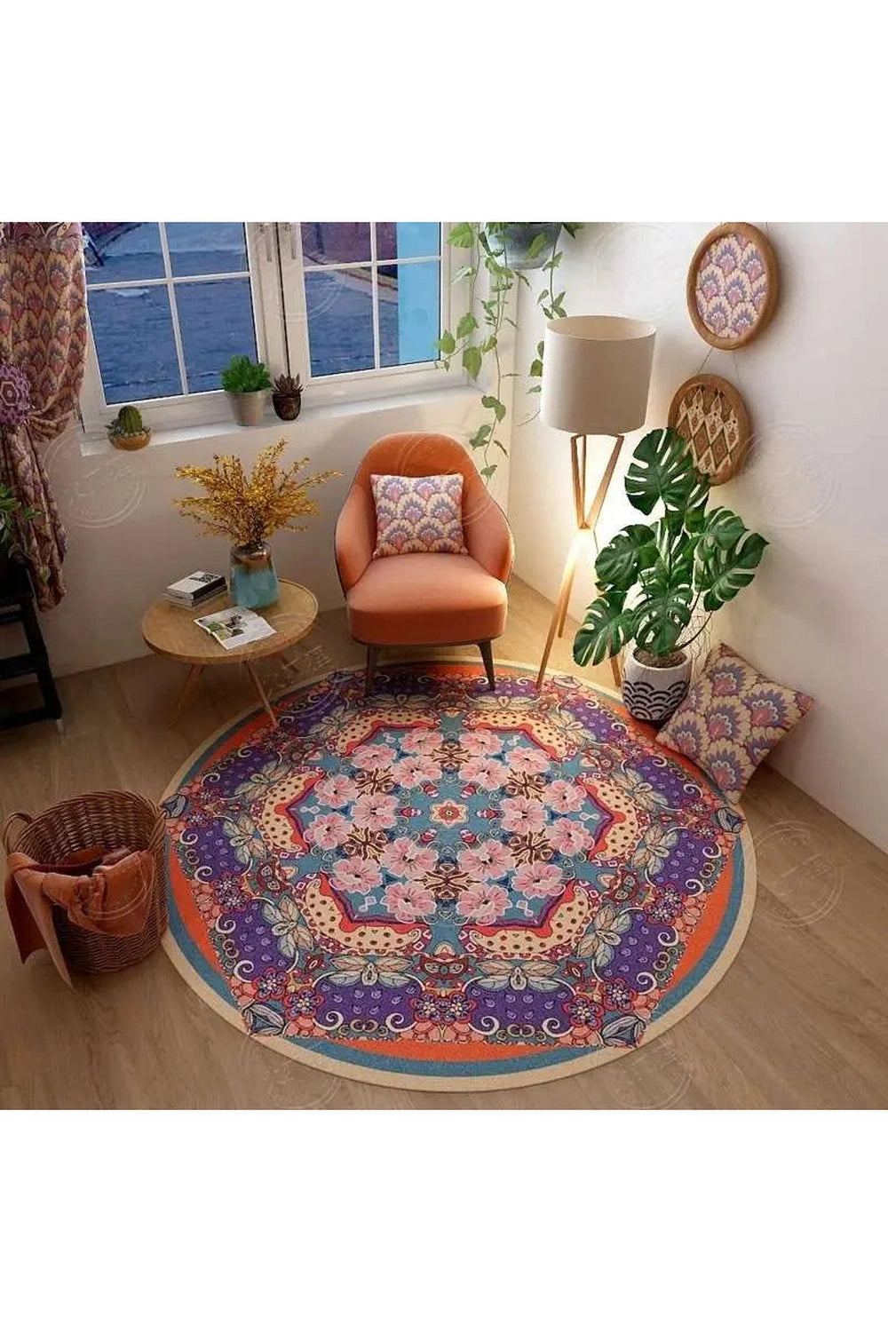 Persian Style Round Rug