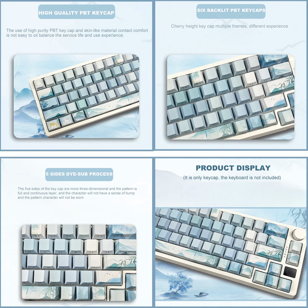 Lake Blue Keycaps