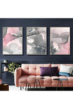 Pink Marble Canvas Poster