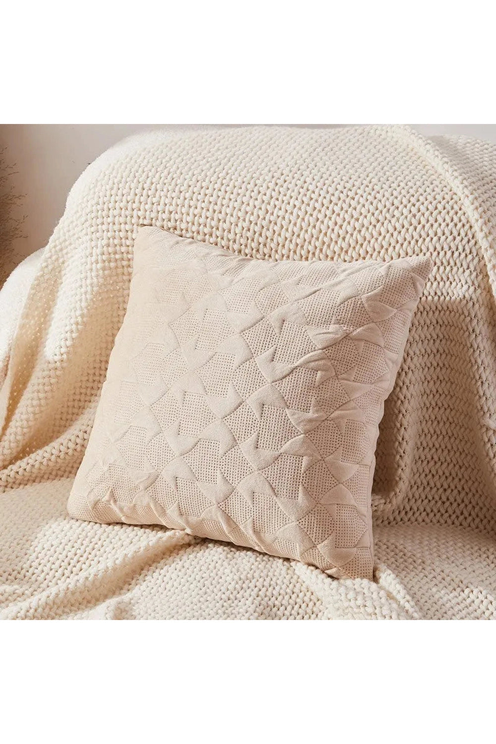 Cozy Knit Texture Pillowcase