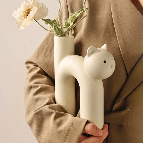 Cute Cathead Vase