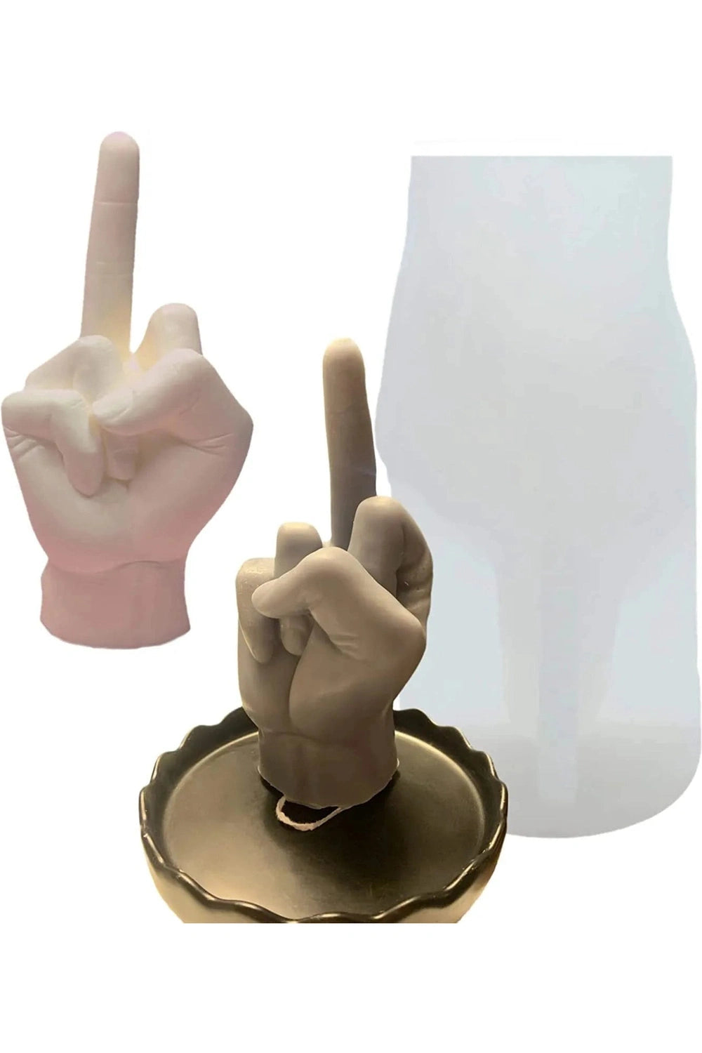 Rude Gesture Candle Mold DIY