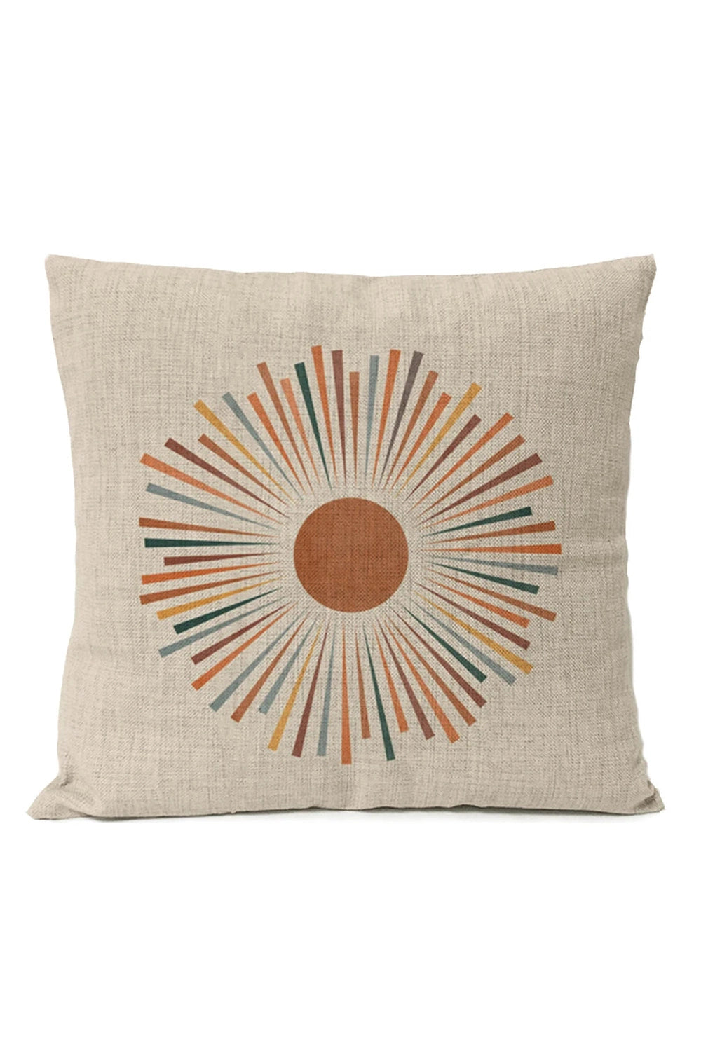 Boho Sun Moon Pillow Cover