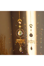 Golden Butterfly Prism Suncatcher