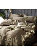 Satin Deluxe Solid Bedding Set