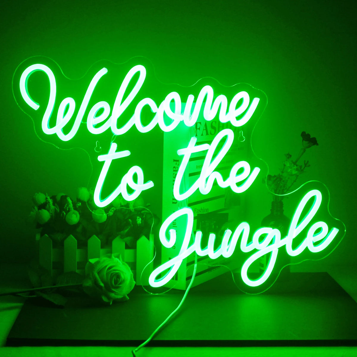 Jungle Welcome Neon Sign