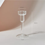 Crystal Aura Taper Candle Holders