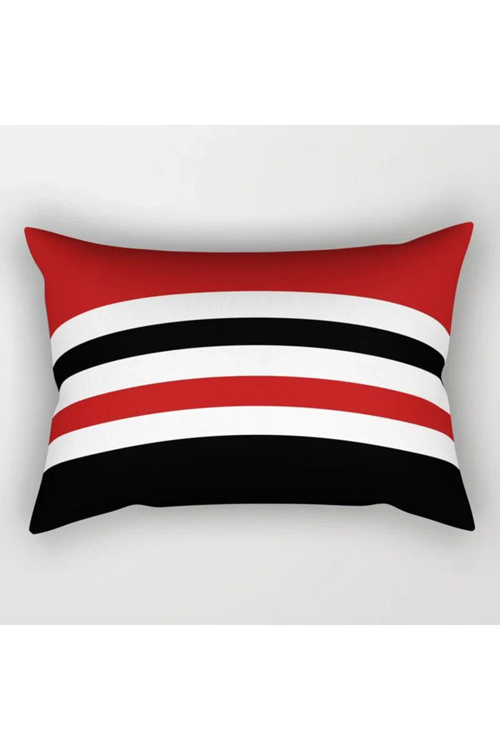 Red Geometric Pillow Case