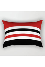 Red Geometric Pillow Case