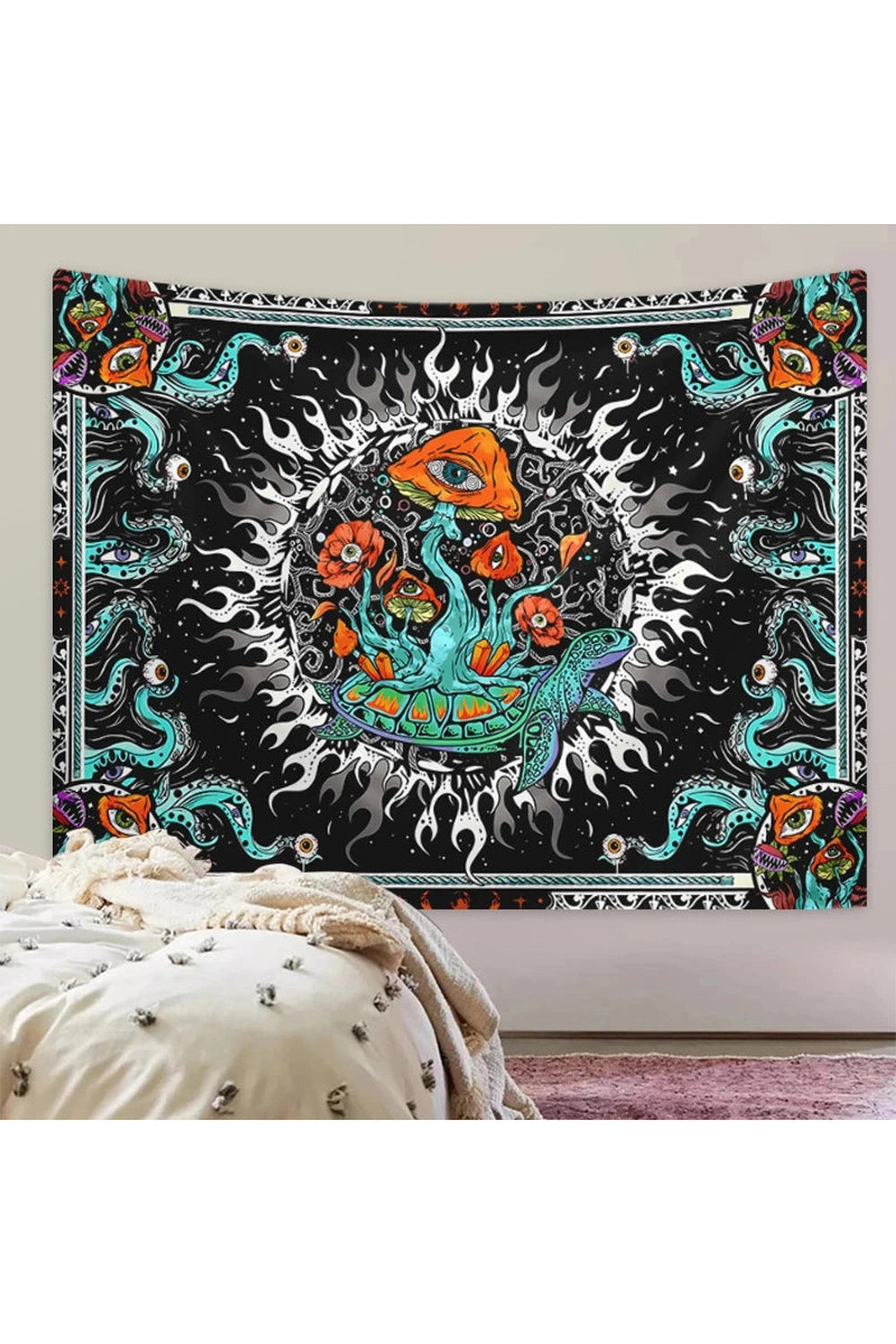 Trippy Turtle Dreamscape Tapestry