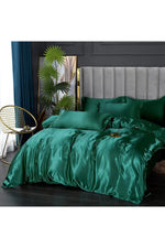 Satin Deluxe Solid Bedding Set