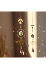 Golden Butterfly Prism Suncatcher