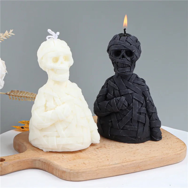 Zombie Skull Candle Mold DIY