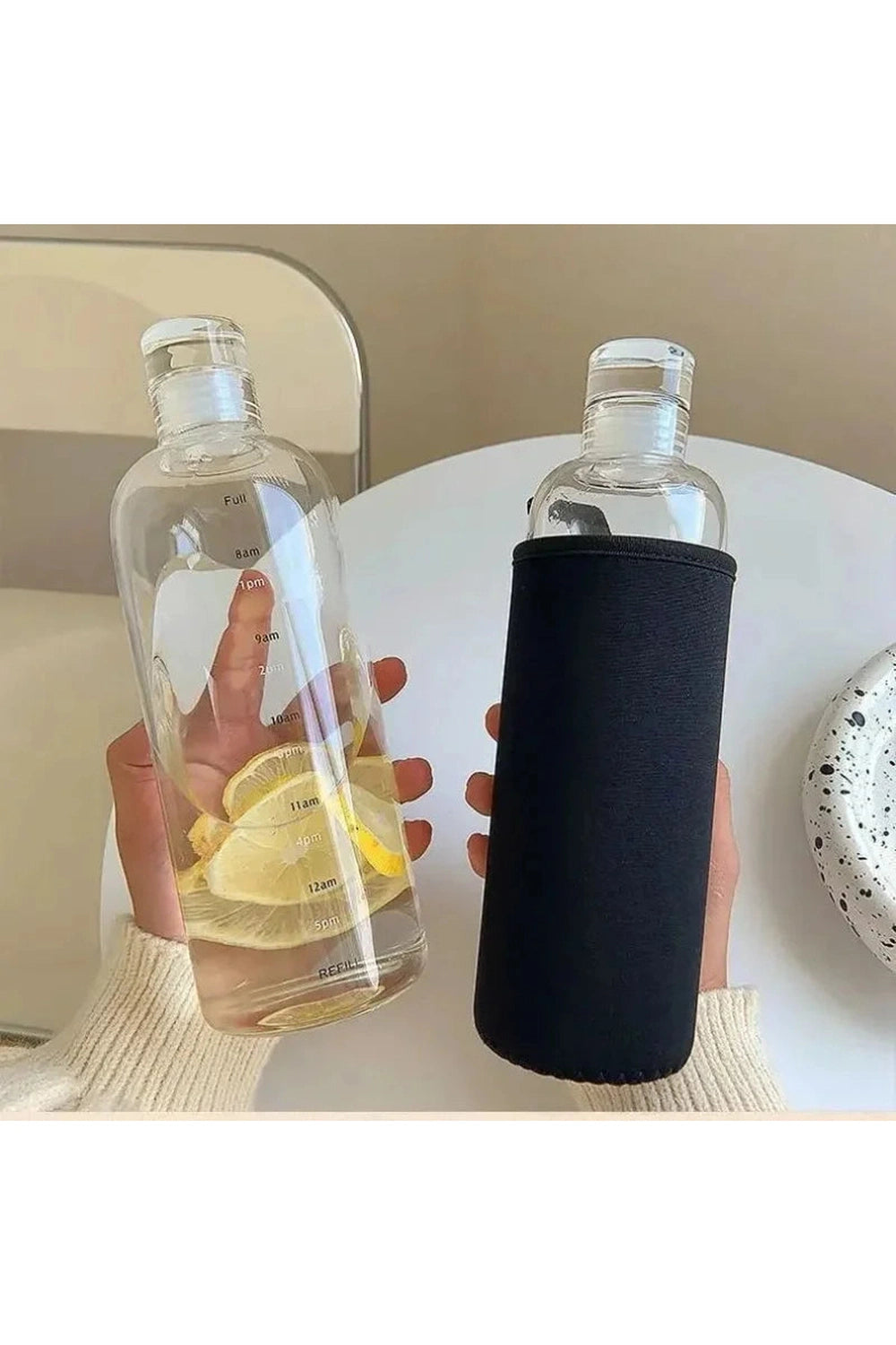 Minimalist Hydration Tracker Bottles