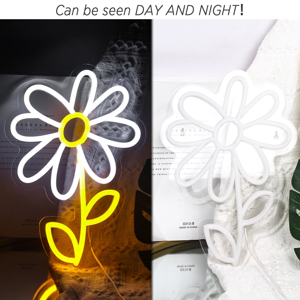 Neon Daisy Glow Sign