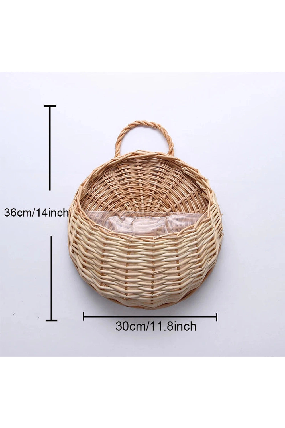 Rattan Wall Hanging Planter