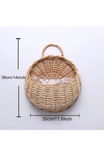 Rattan Wall Hanging Planter