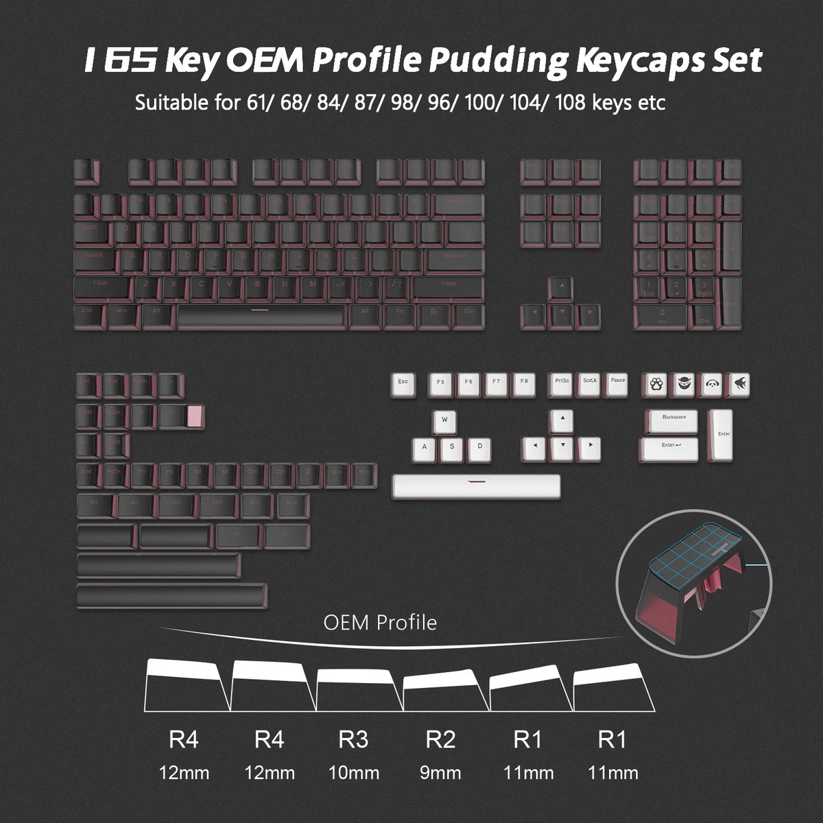 Blue Pudding PBT Keyset