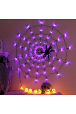 Spooky Spiderweb String Lights