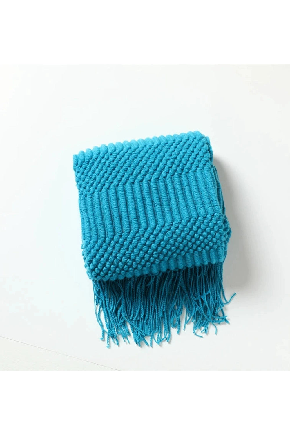 Cozy Diamond Knit Throw Blanket