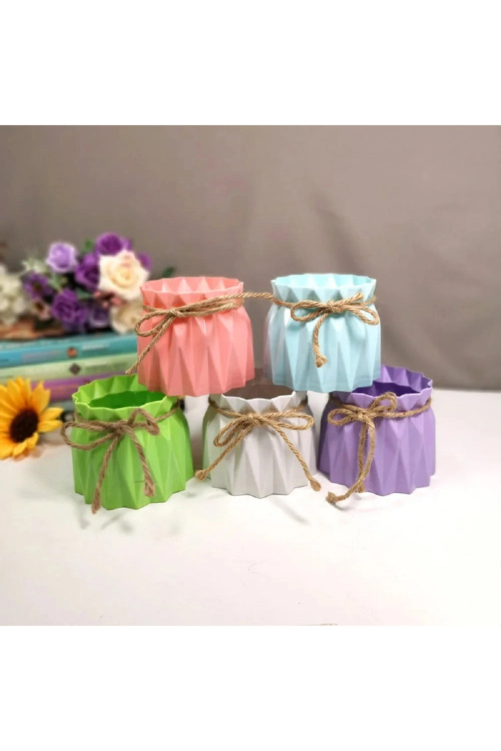 Modern Macaron Flower Vase