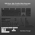 Black White ISA Keycaps