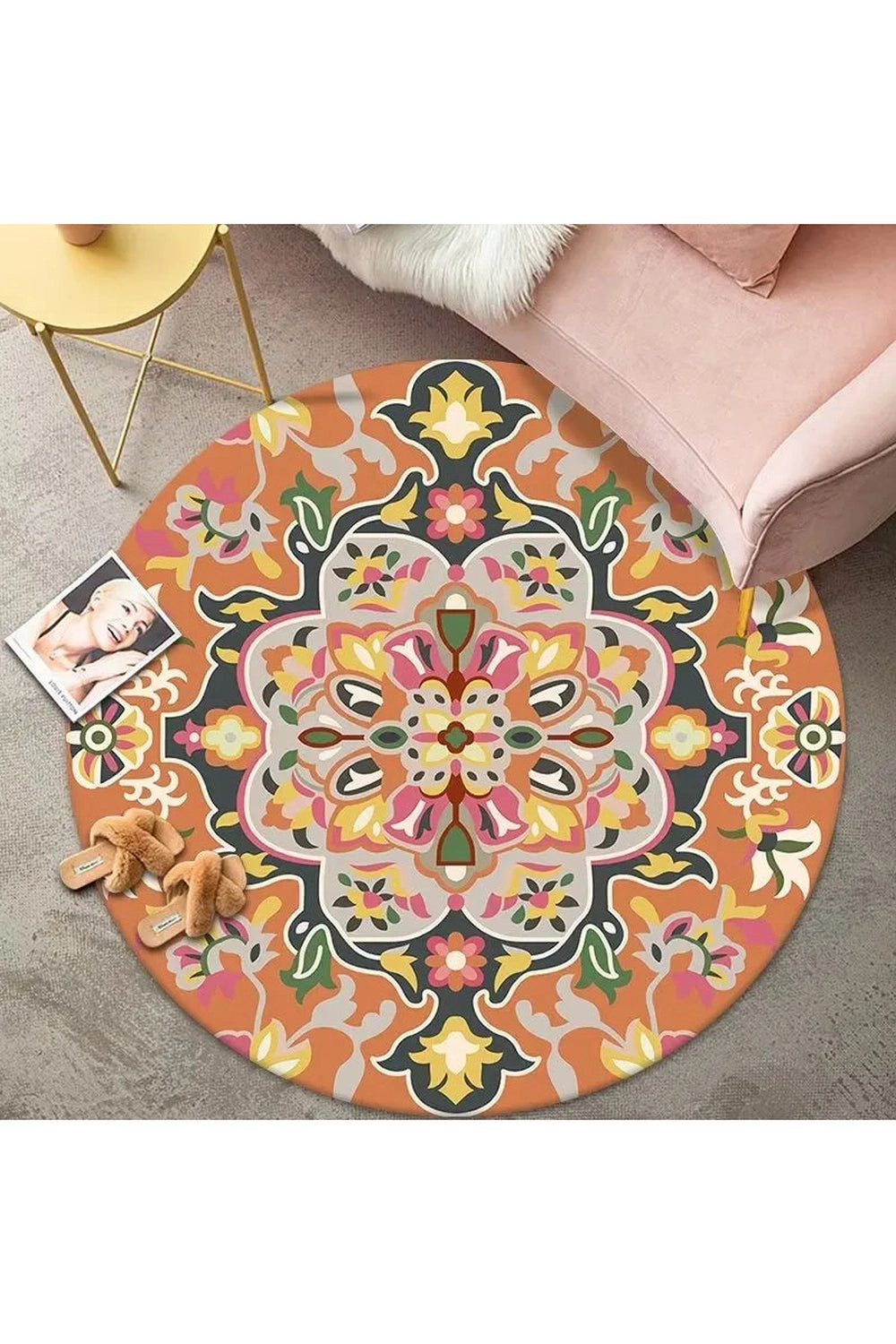 Bohemian Soft Round Rug