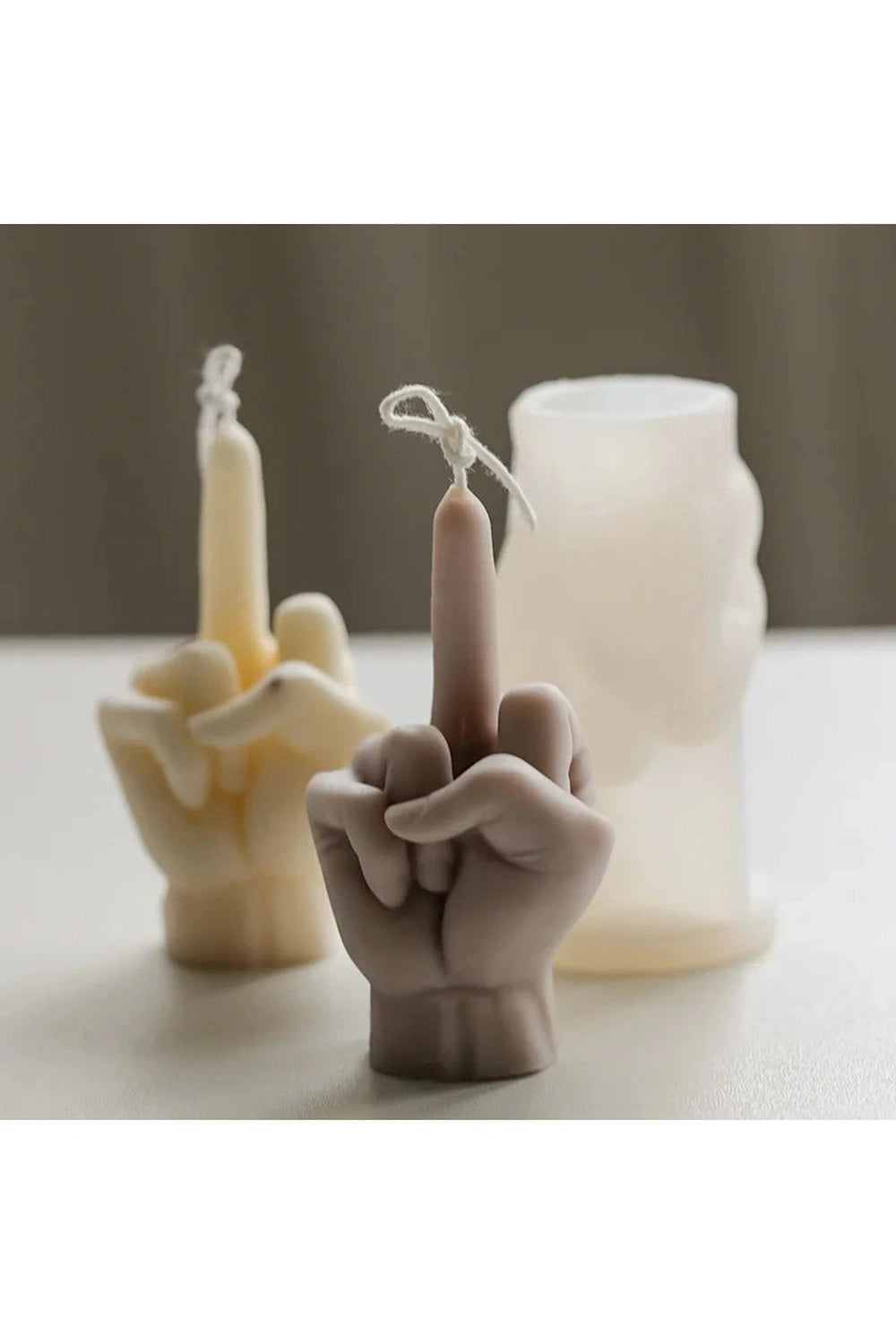 Rude Gesture Candle Mold DIY