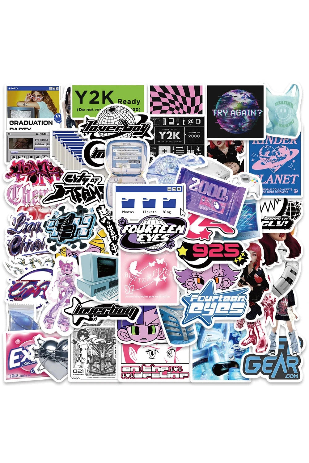 Extra Y2K Stickers