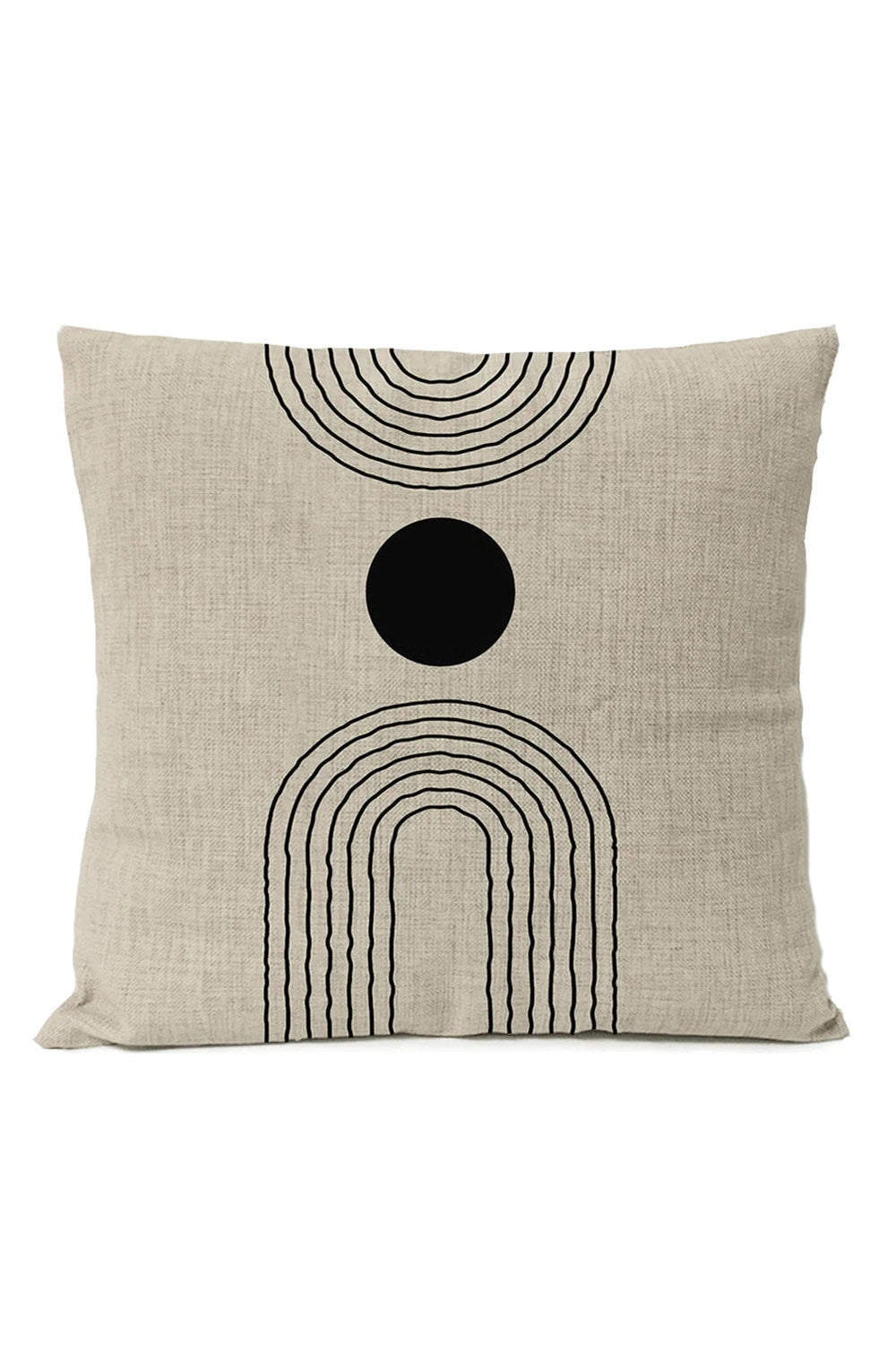 Black Geometric Pillow Cover