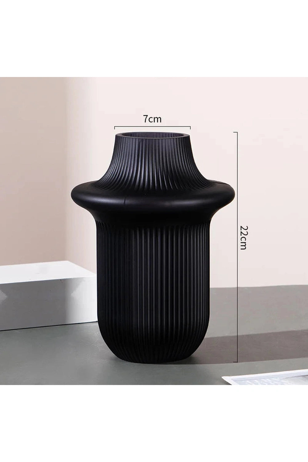 Vertical Grain Glass Vase