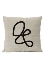 Black Geometric Pillow Cover