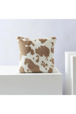 Cow Pattern Plush Pillow Case