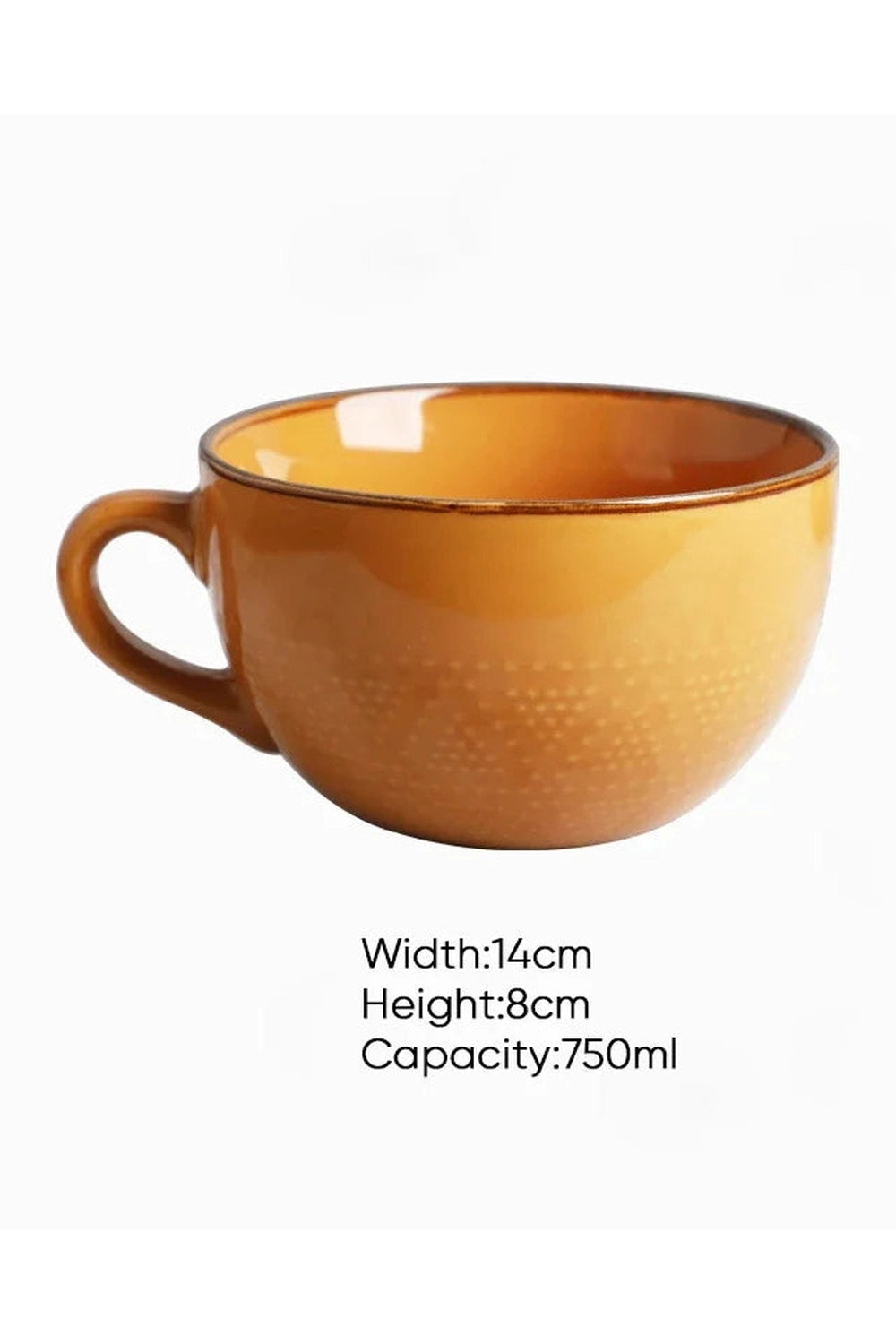 Large Ceramic Breakfast Cup