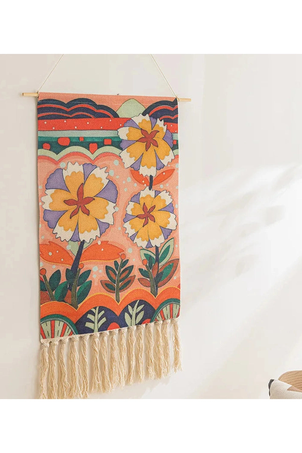 Bohemian Floral Wall Tapestry