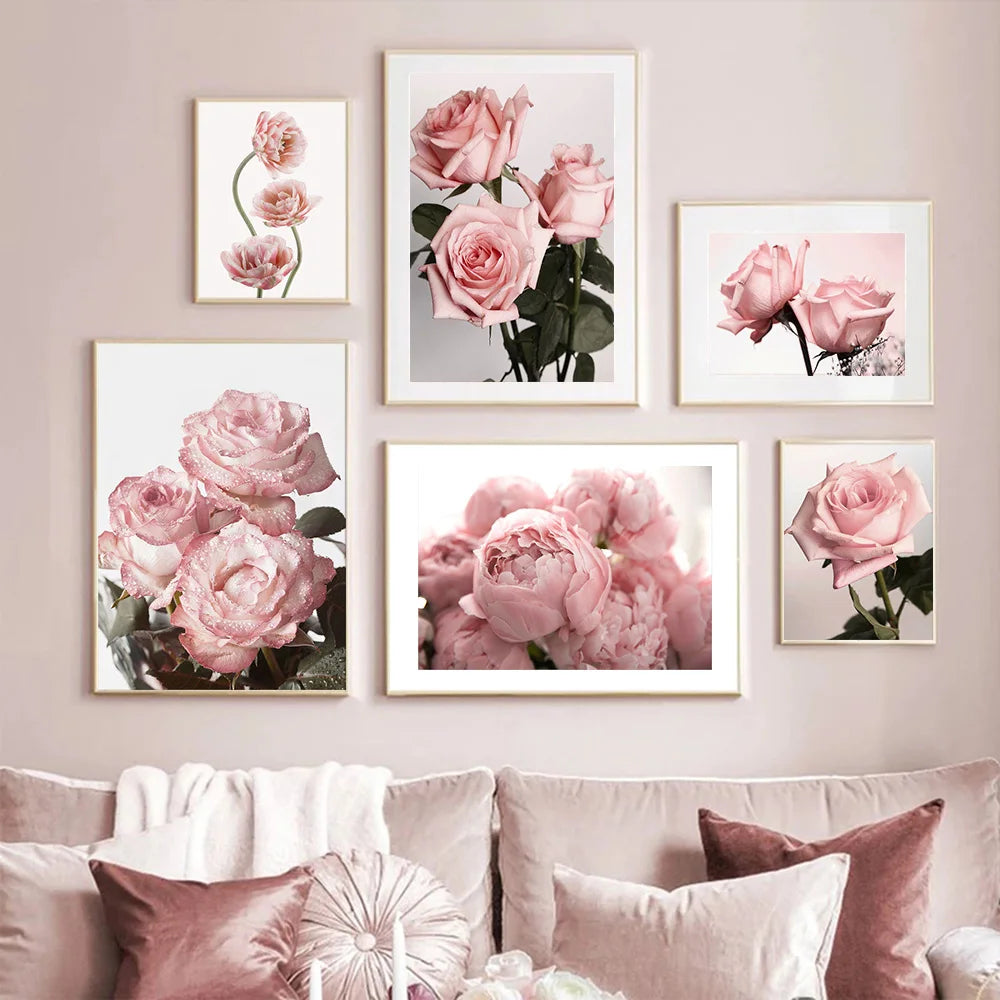 Pink Rose Canvas Poster