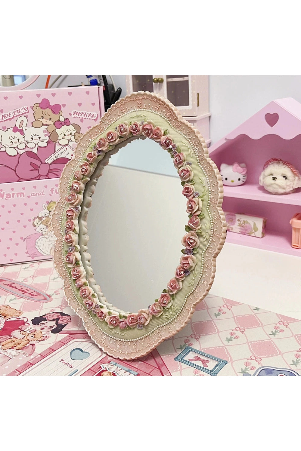 Elegant Large Standup Baroque Mirror