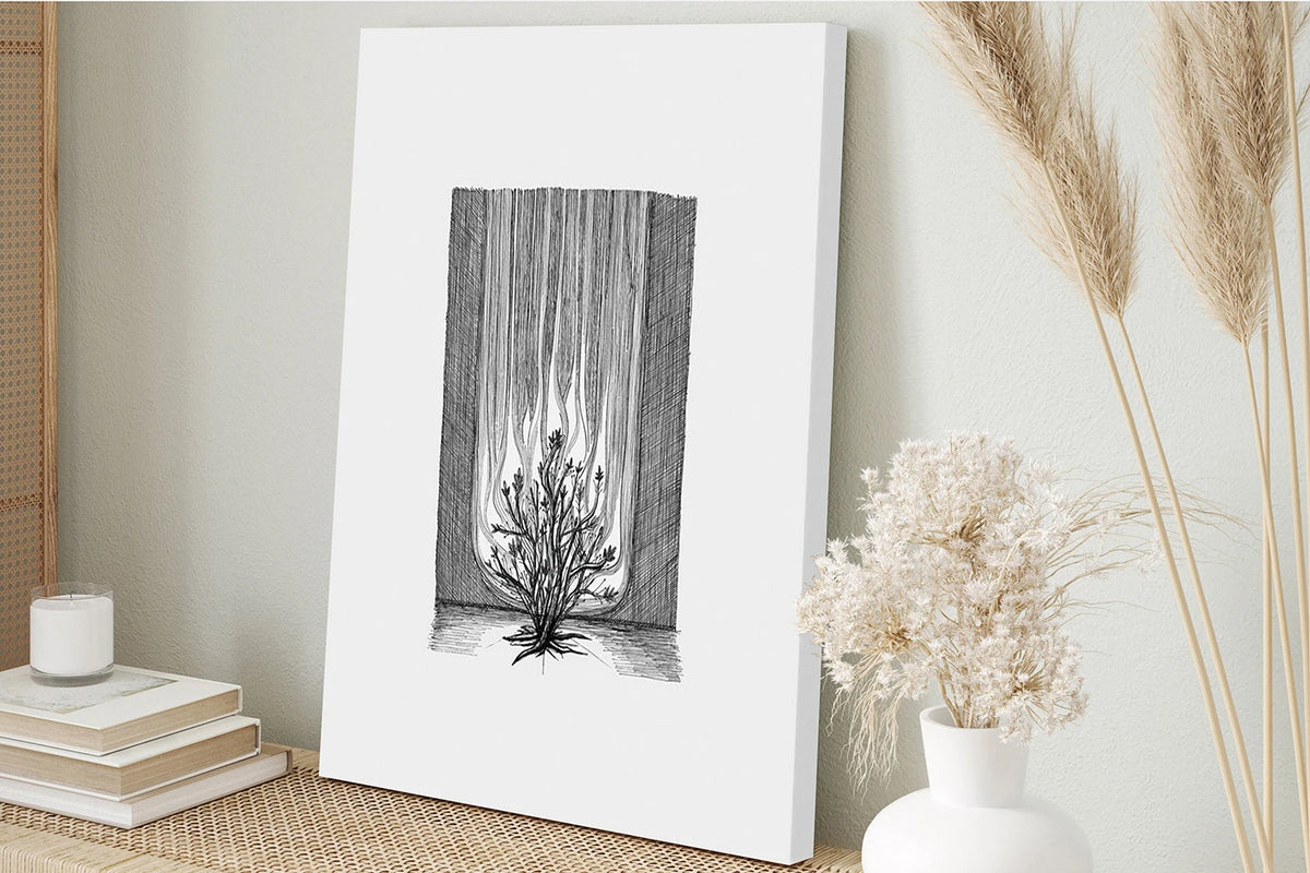 Burning Bush Canvas Poster