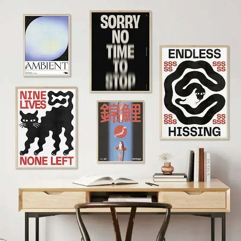 Retro Minimalist Aesthetic Posters