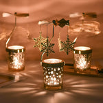 Romantic Rotating Snowflake Candle Holder