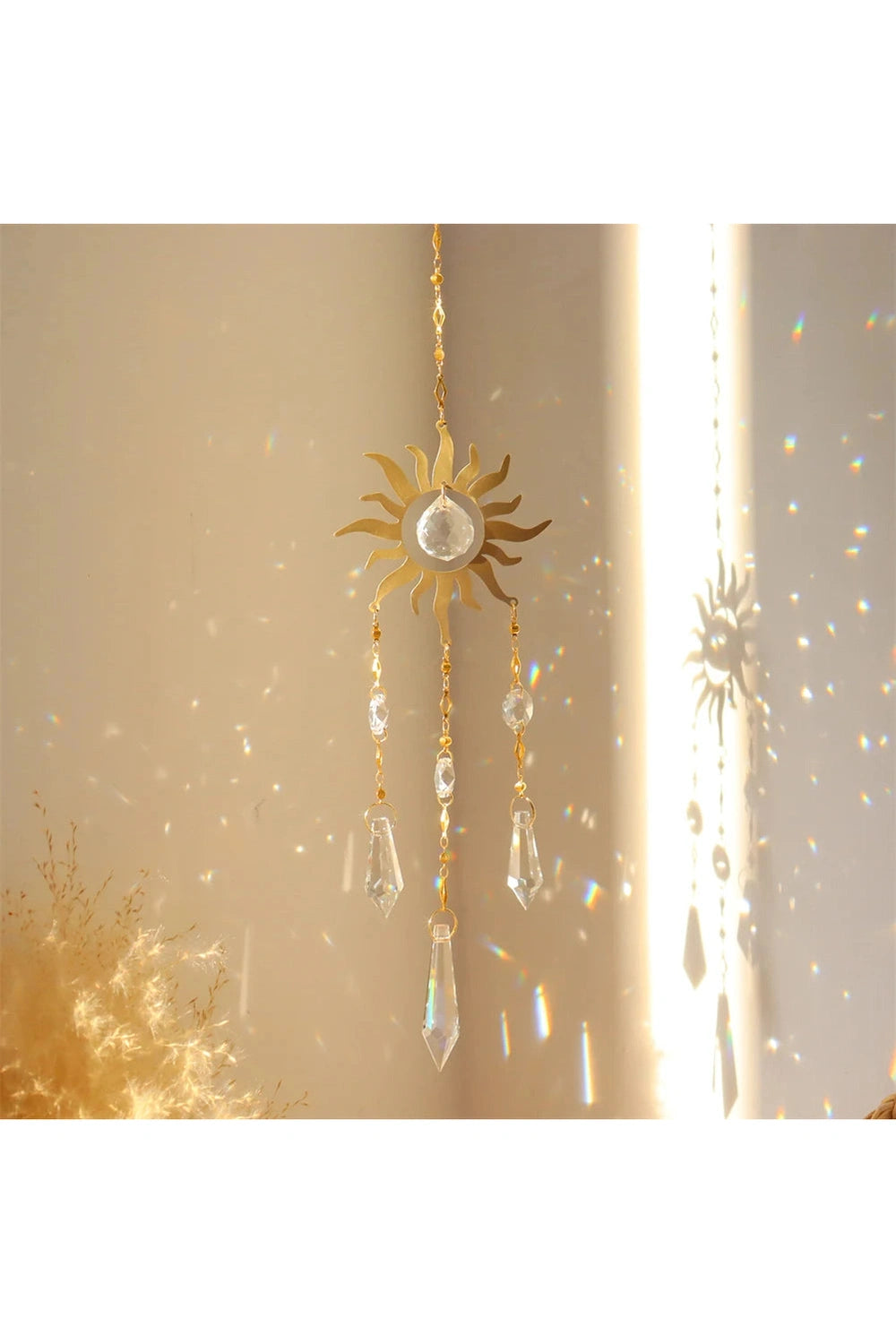 Hexagon Crystal Light Suncatcher